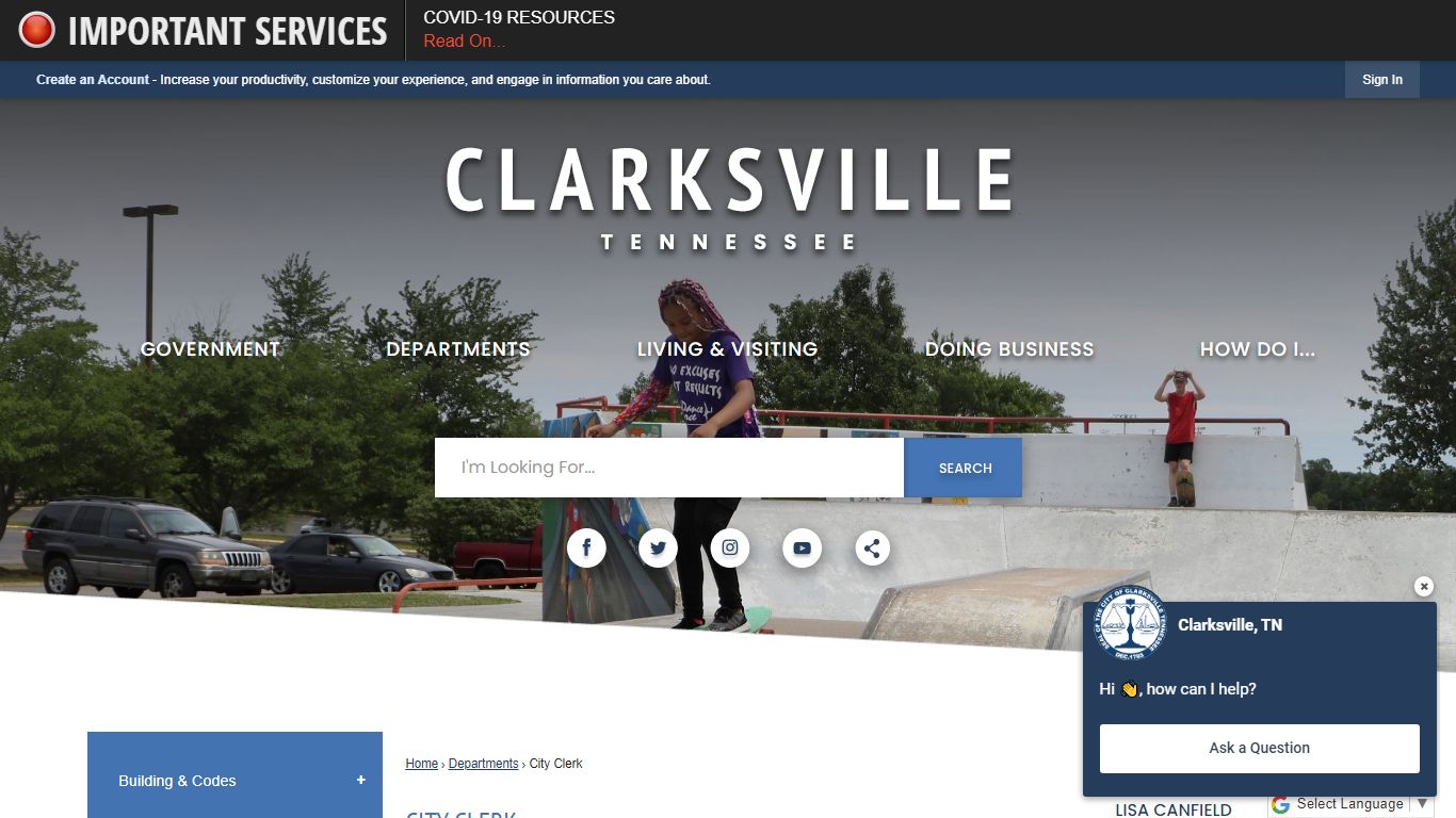 City Clerk | Clarksville, TN